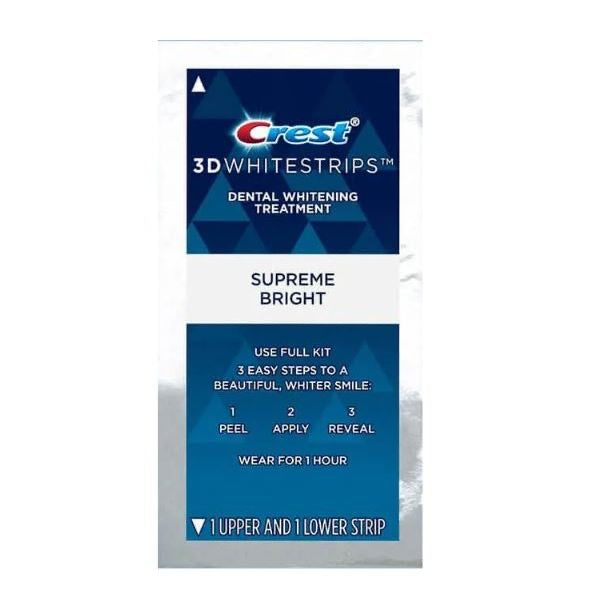 ☘️ Crest 3D Whitestrips & Toothpaste Dental Whitening | Supreme Bright | Pro Effects | 1 Hr Express | Vivid