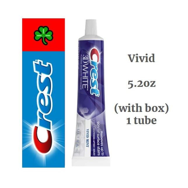 ☘️ Crest 3D Whitestrips & Toothpaste Dental Whitening | Supreme Bright | Pro Effects | 1 Hr Express | Vivid