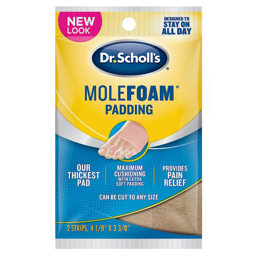 ☘️Dr. Scholl's Molefoam Padding 4 1/8” x 3 3/8” | all-day relief of painful corns, calluses and tender spots