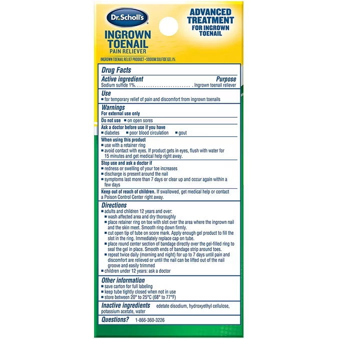 ☘️ Dr. Scholl's Ingrown Toenail Pain Reliever / Toe Nail Medicated Gel Softens Nails