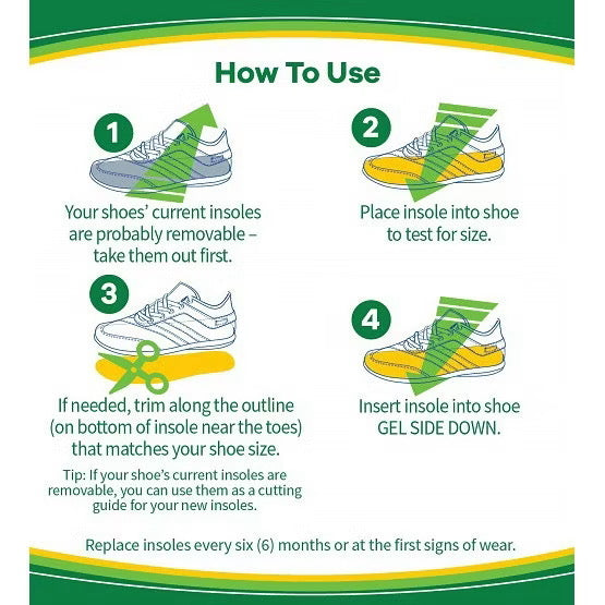 ☘️ Dr. Scholl’s SPORT Men / Women Insoles/Superior Shock Absorption & Arch Support