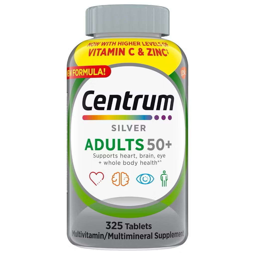 ☘️ 325 Tablets Centrum Silver Adults 50+ Multivitamin