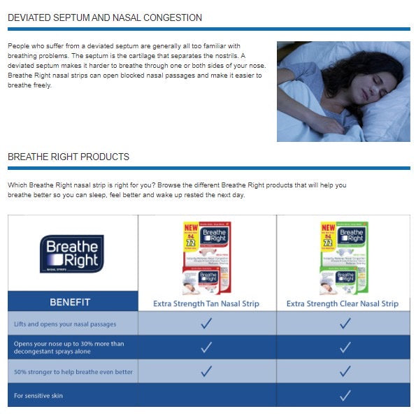 ☘️ 72 Count Breathe Right Extra Strength Nasal Strips, TAN (RED BOX)