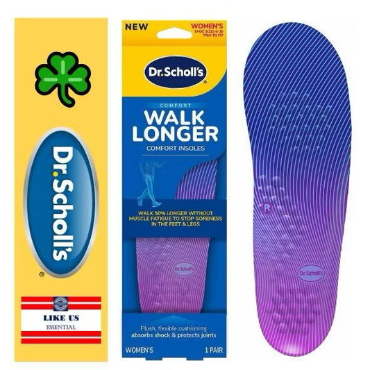☘️ Dr. Scholl's Women 6-10 Walk Longer Insoles, Women's, 1 Pair, Trim to Fit