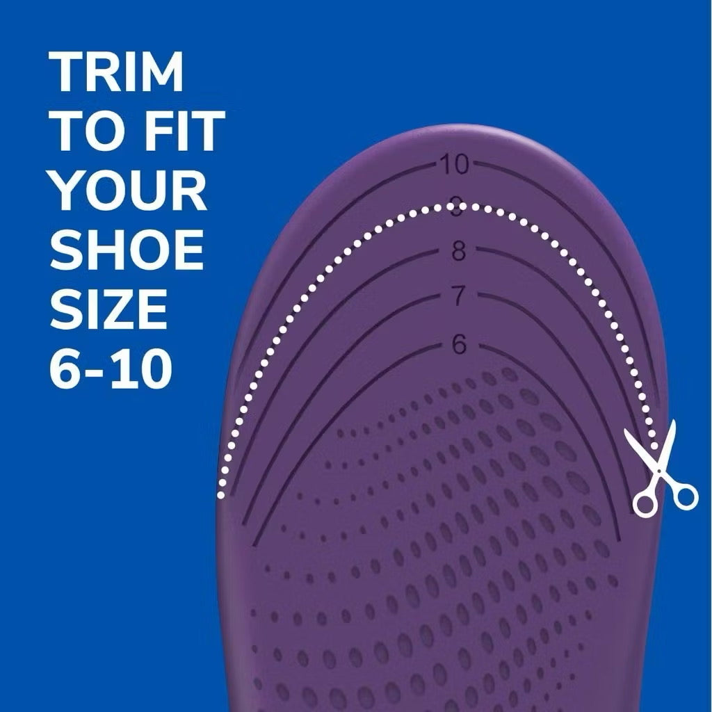 ☘️ Dr. Scholl's Women 6-10 Walk Longer Insoles, Women's, 1 Pair, Trim to Fit