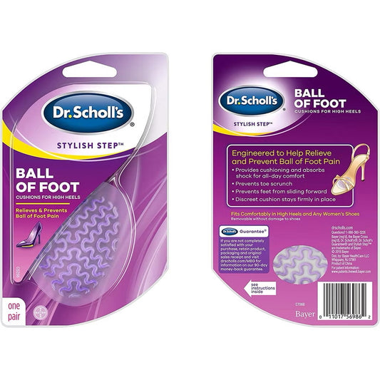 ☘️ Dr. Scholl's BALL OF FOOT Cushions for High Heels (One Size) | Relieve and Prevent Ball of Foot Pain