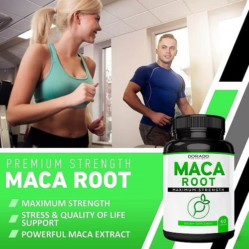 ☘️60 Capsules EXP 04/2025 15,000mg Dorado Maca Root for Men & Women - 10x Concentrated Extract Equivalent