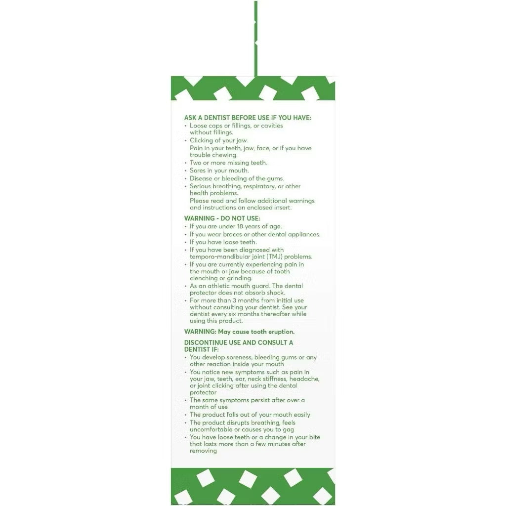 ☘️ Plackers Grind No More Night Guard, DENTAL GUARDS Nighttime Protection for Teeth