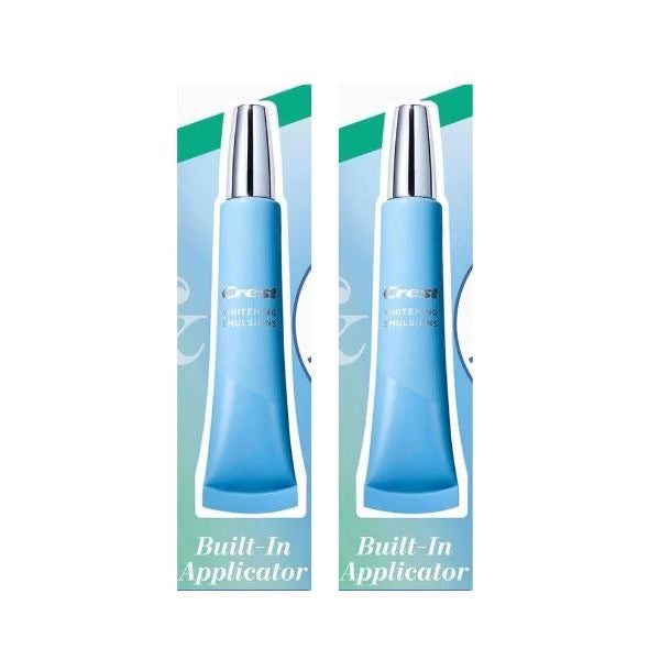 ☘️ 0.35oz (10g) Crest Whitening Emulsions with Built-in Applicator, on the Go Leave-on Teeth Whitening Gel Pen NO BOX
