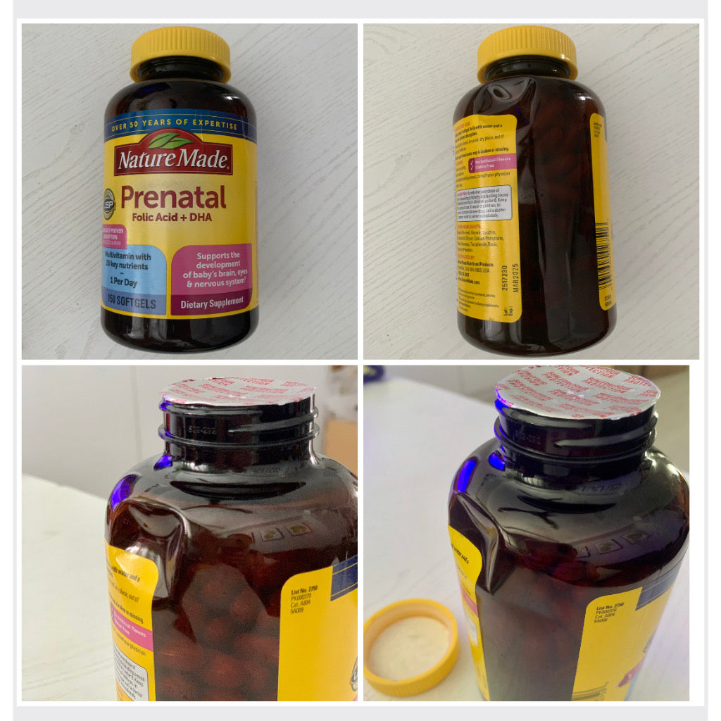 ☘️ 150 Softgels Nature Made Prenatal Folic Acid + DHA