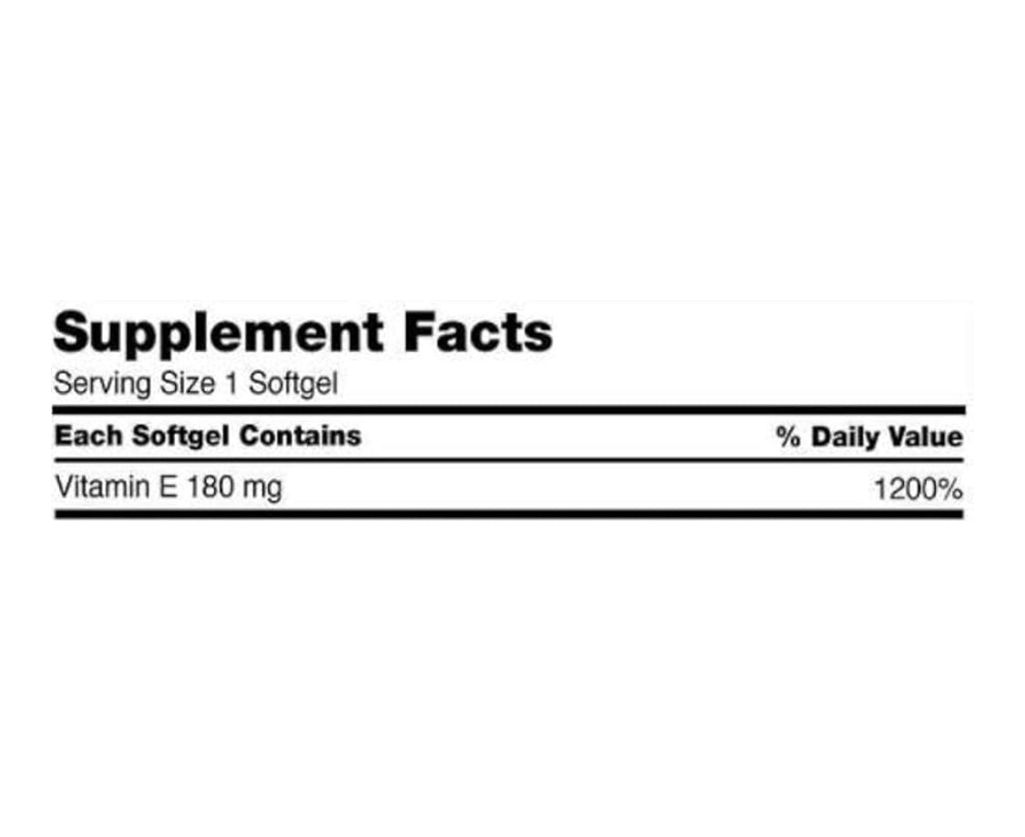 ☘️500 Softgels EXP 01/2027 Kirkland Vitamin E 180 mg., --Direct Import From U.S.A