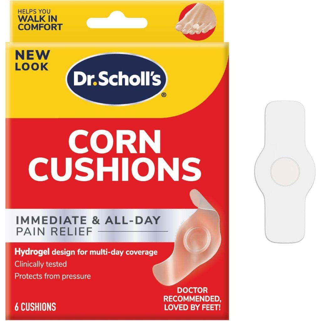 ☘️6ct Dr. Scholl's CORN CUSHION With Hydrogel Technology, Cushioning Protection Against Shoe Pressure and Friction