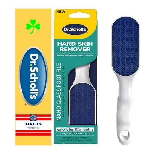 ☘️Dr. Scholl's Hard Skin Remover Nano Glass Foot File - Foot Callus Remover, Foot Scrubber Dead Skin Remover