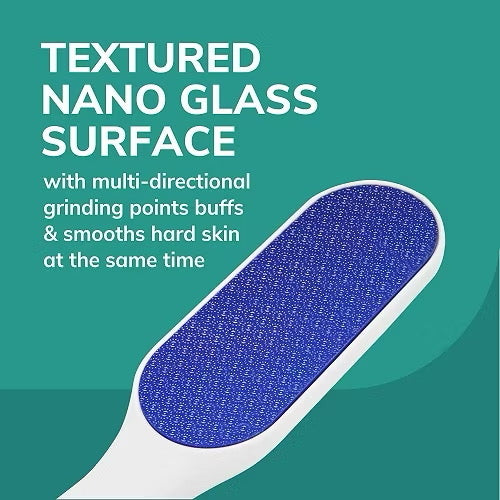 ☘️Dr. Scholl's Hard Skin Remover Nano Glass Foot File - Foot Callus Remover, Foot Scrubber Dead Skin Remover