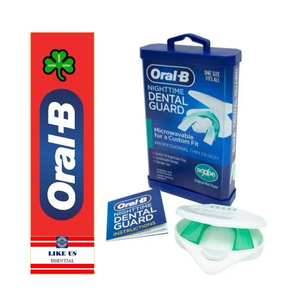 ☘️ Oral-B Nighttime Dental Guard – Less Than 3-Minutes for Custom Teeth Grinding Protection with Scope Mint Flavor