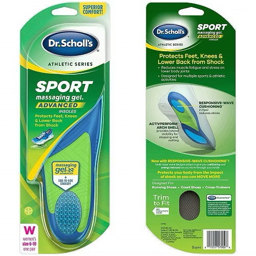 ☘️ Dr. Scholl’s SPORT Men 8-14 / Women 6-10 Insoles/Superior Shock Absorption & Arch Support |  | Trim to Size | Packaging may vary