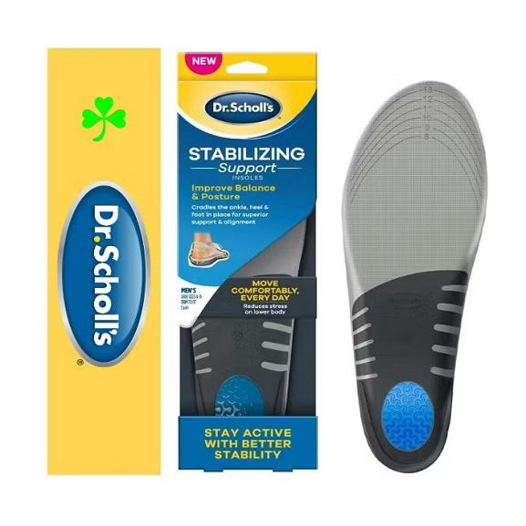 ☘️Dr. Scholl’s Men 8-14 /Women 6-10 Stabilizing Support Insole with Motion Control Insoles, Improves Posture,Arch Support and Balance