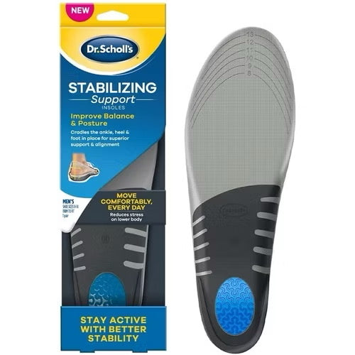 ☘️Dr. Scholl’s Men 8-14 /Women 6-10 Stabilizing Support Insole with Motion Control Insoles, Improves Posture,Arch Support and Balance