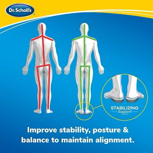 ☘️Dr. Scholl’s Men 8-14 /Women 6-10 Stabilizing Support Insole with Motion Control Insoles, Improves Posture,Arch Support and Balance