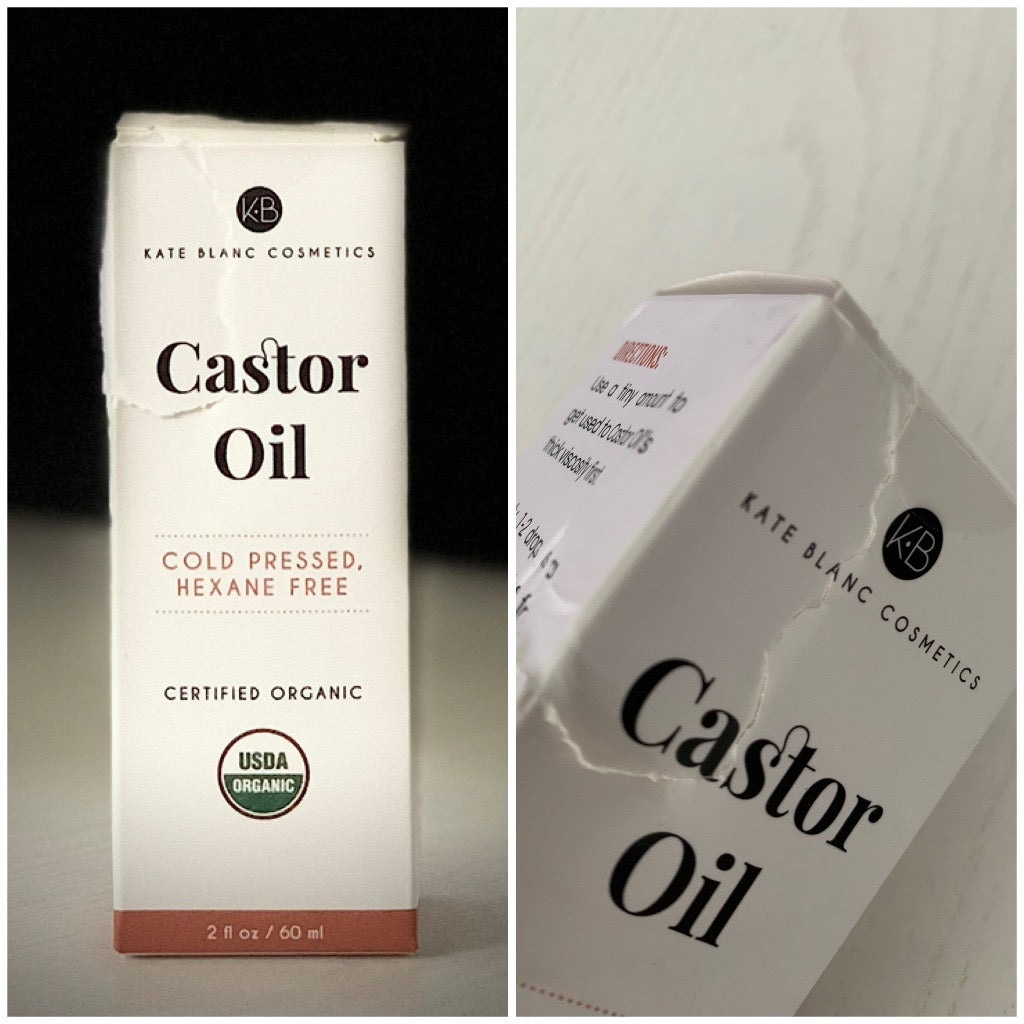 ☘️100% Pure Castor Oil Kate Blanc’s Organic, Stimulate Growth for Eyelashes, Eyebrows, & Hair. Skin Moisturizer & Oil