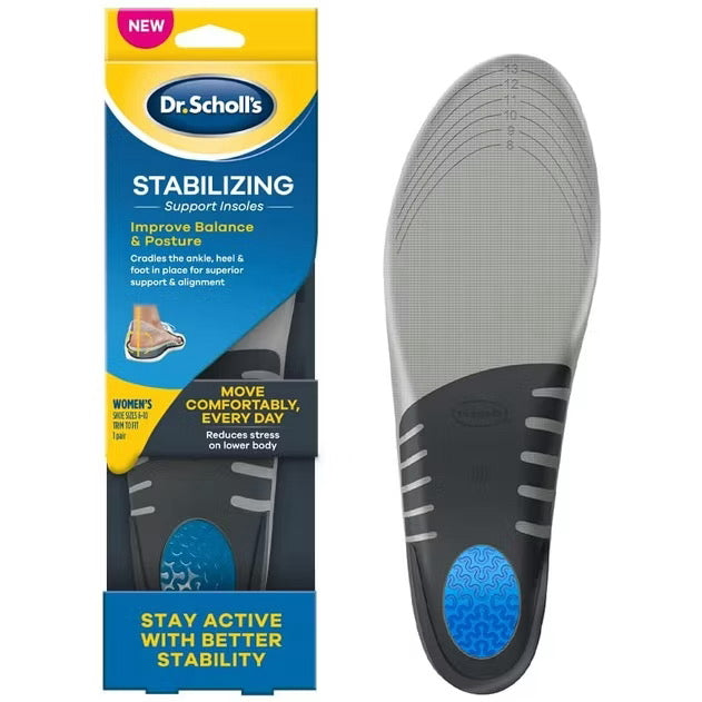 ☘️Dr. Scholl’s Men 8-14 /Women 6-10 Stabilizing Support Insole with Motion Control Insoles, Improves Posture,Arch Support and Balance