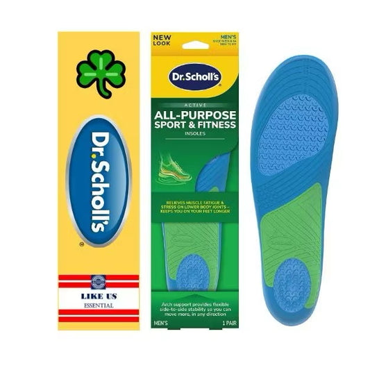 ☘️ Dr. Scholl’s SPORT Men 8-14 / Women 6-10 Insoles/Superior Shock Absorption & Arch Support |  | Trim to Size | Packaging may vary