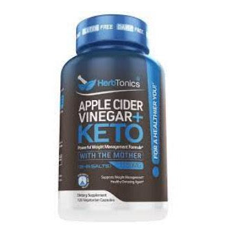 ☘️120 Vege Cap Exp 12/2025 Herbtonics Apple Cider Vinegar Capsules Plus Keto BHB | Fat Burner & Weight Loss Supplement