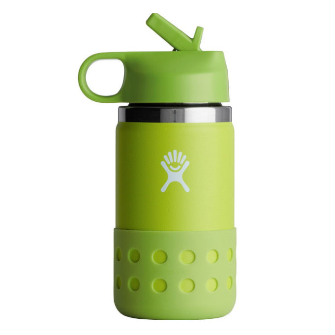 ☘️ Authentic 12oz Hydro Flask Kids' Wide Mouth Bottle with Straw Lid and Boot | BPA-Free | Not intended for hot liquids