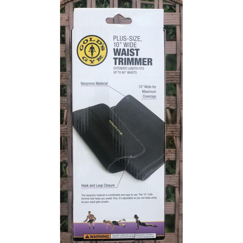 ☘️ Gold's Gym UNISEX Waist Trimmer Belt - Adjustable Size fits up to 60 inch Waist Trims.-Direct Imported From U.S.A