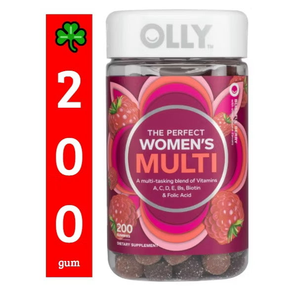 ☘️ OLLY 200gum 完美女士或男士软糖复合维生素，110gum Olly 睡眠