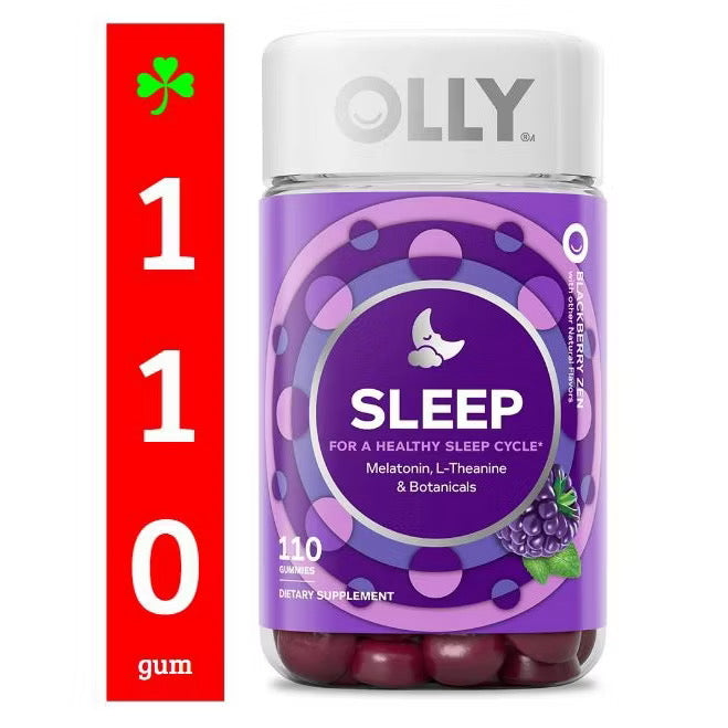 ☘️ OLLY 200gum Perfect Women’s or Men's Gummy Multivitamins, 110gum Olly Sleep