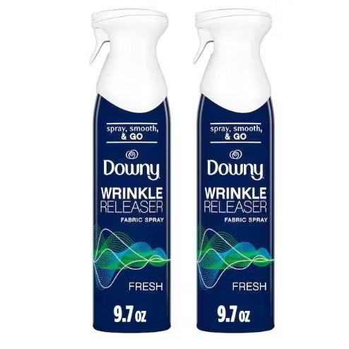 ☘️3oz / 9.7oz / 33.8oz Downy WrinkleGuard Wrinkle Release Fabric Spray, Fabric Refresher, Odor Eliminator & Anti Static