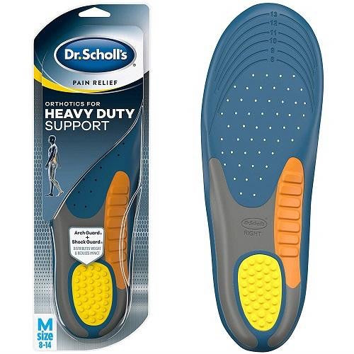 ☘️ Dr. Scholl's HEAVY DUTY SUPPORT Men's Pain Relief Orthotics Insoles (Men's 8-14) Designed for Men over 200lbs