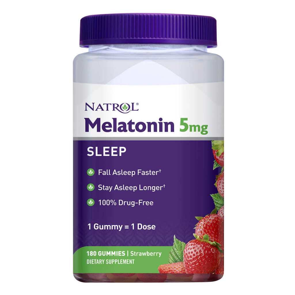 ☘️180 gummies 5mg 01/2026 or 10mg 10/2025 Natrol Melatonin  Sleep Aid Gummies - Strawberry