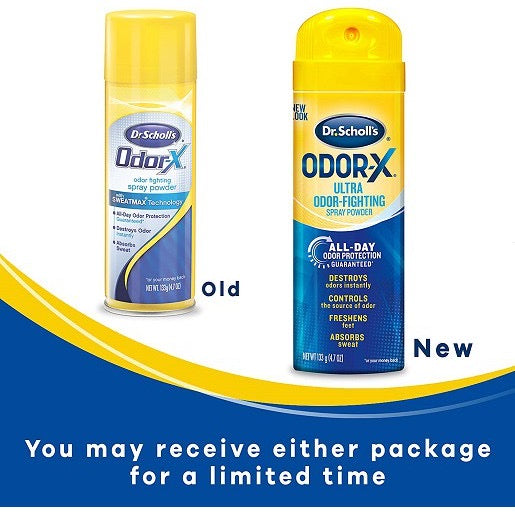 ☘️4.7oz (133g) 4.7oz (133g) Dr. Scholl's Odor-X ANTIFUNGAL (RED) or ODOR-FIGHTING (BLUE) Foot Spray Powder