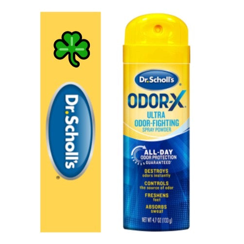 ☘️4.7oz (133g) 4.7oz (133g) Dr. Scholl's Odor-X ANTIFUNGAL (RED) or ODOR-FIGHTING (BLUE) Foot Spray Powder