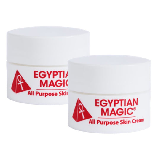 ☘️2 x 0.25oz (2x7.39ml)  EXP 09/2027 Egyptian Magic All-purpose Skin Cream Face and Body 100% Natural  Trial Size