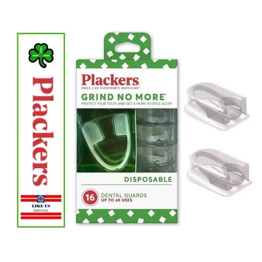 ☘️ Plackers Grind No More Night Guard, DENTAL GUARDS Nighttime Protection for Teeth, BPA Free, Sleep Well, Ready to Wear