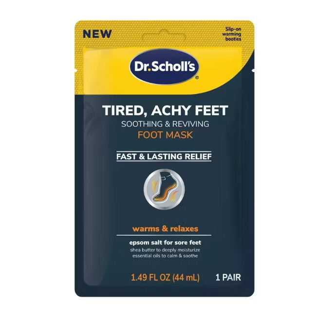 ☘️ Dr. Scholl's® Tired, Achy Feet Soothing & Reviving Foot Mask  / Dry, Cracked Skin Ultra-Hydrating Foot Mask