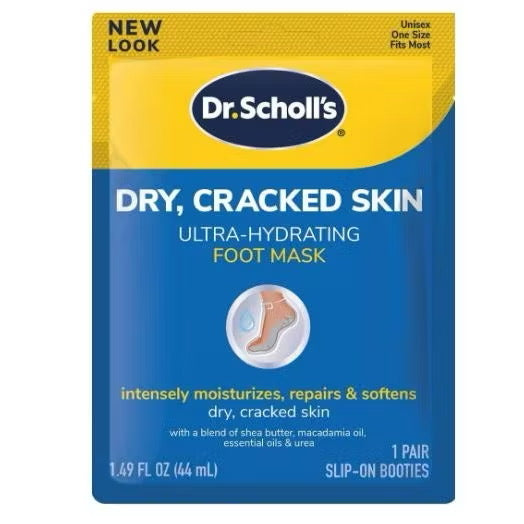 ☘️ Dr. Scholl's® Tired, Achy Feet Soothing & Reviving Foot Mask  / Dry, Cracked Skin Ultra-Hydrating Foot Mask