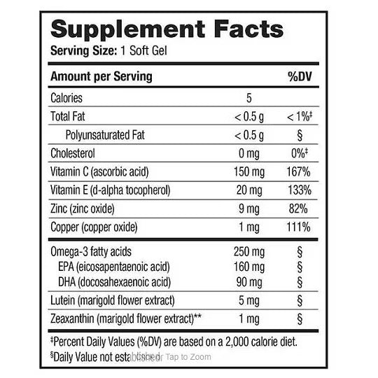 ☘️150 Soft Gels Exp 12/2025 Ocuvite Adult 50+ with Vit D /  120 Tablets Ocuvite with Lutein | Direct Imported From U.S.A