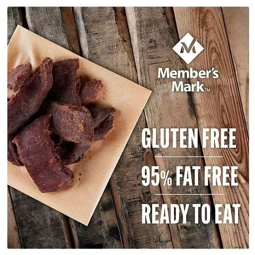 ☘️12oz (340g) Best B4 02/2026 Member's Mark Beef Steak Strips Beef Jerky --Direct Import From U.S.A