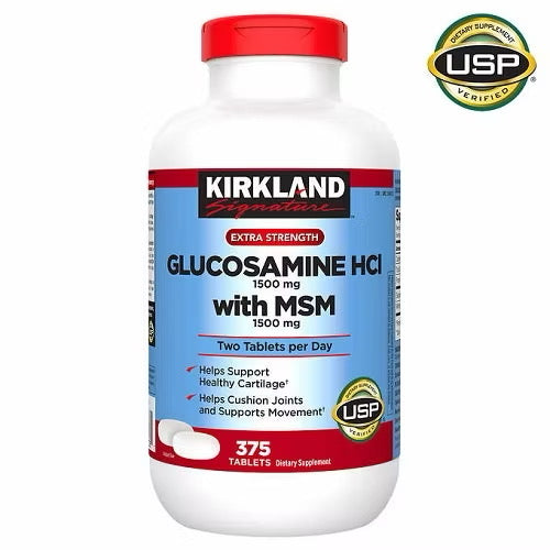 ☘️375 Kirkland Signature Tablets Glucosamine with MSM or 280 Tablets Kirkland Signature Glucosamine & Chondroitin