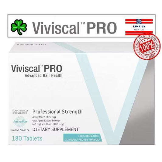 ☘️180 tablets Exp 06/2027 VIVISCAL PRO Professional Hair Growth (UNISEX) -MADE IN USA