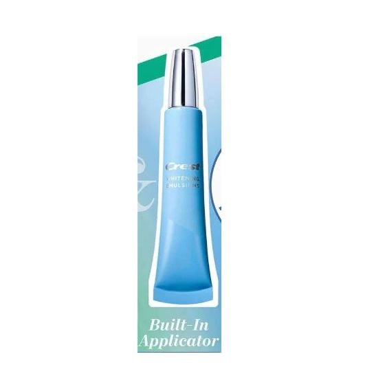 ☘️ 0.35oz (10g) Crest Whitening Emulsions with Built-in Applicator, on the Go Leave-on Teeth Whitening Gel Pen NO BOX