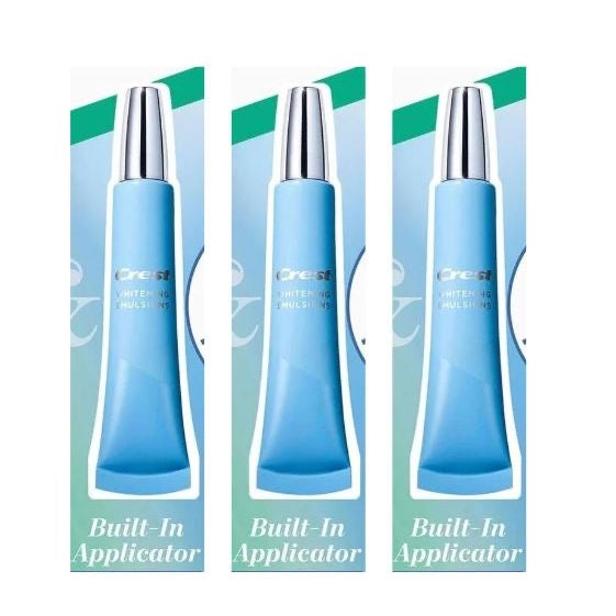 ☘️ 0.35oz (10g) Crest Whitening Emulsions with Built-in Applicator, on the Go Leave-on Teeth Whitening Gel Pen NO BOX