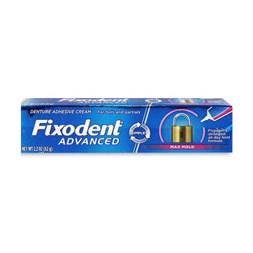 ☘️2.2oz (62g) per tube Fixodent Advanced MAX HOLD Denture Adhesive