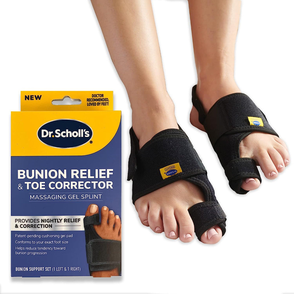 ☘️ Dr. Scholl's Bunion Relief & Toe Corrector, 1 support set (1 left, 1 right) | to relieve Bunion pain