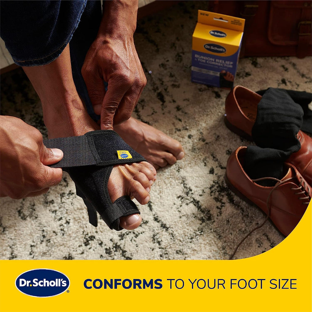 ☘️ Dr. Scholl's Bunion Relief & Toe Corrector, 1 support set (1 left, 1 right) | to relieve Bunion pain