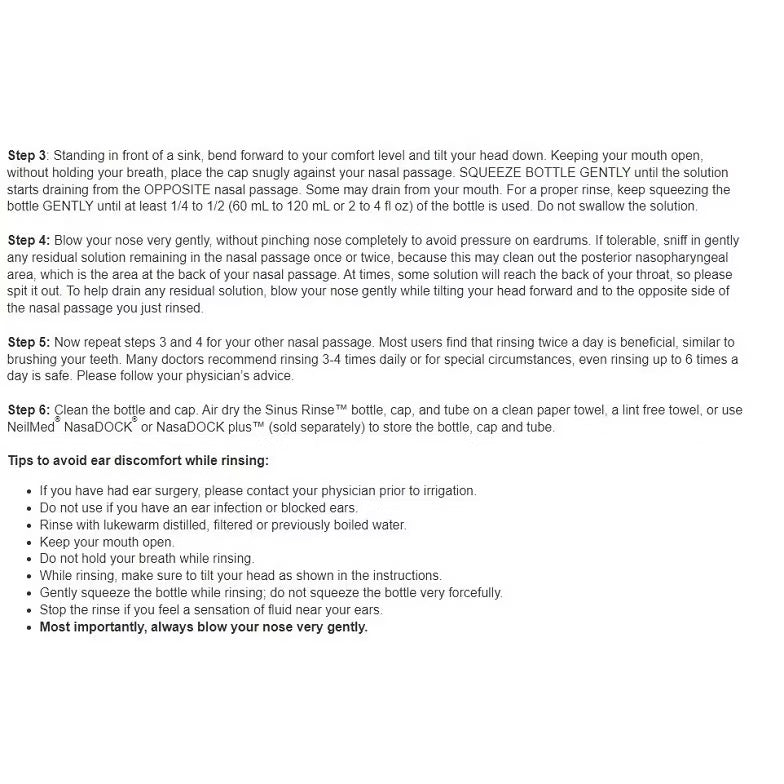 ☘️EXP 10/2027 NeilMed Sinus Rinse Kit---Includes 2 Squeeze Bottles, 1 NasaMist Saline Spray, 250 Premixed Packets